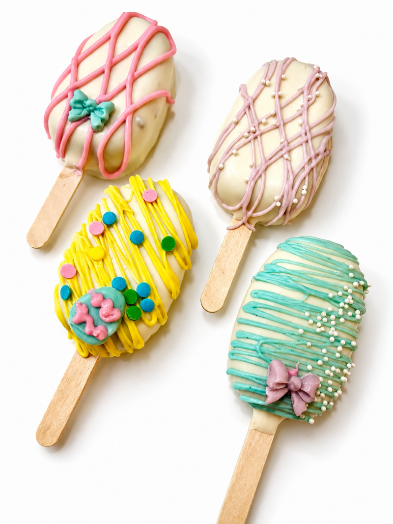 Hand-decorated custom cakesicles