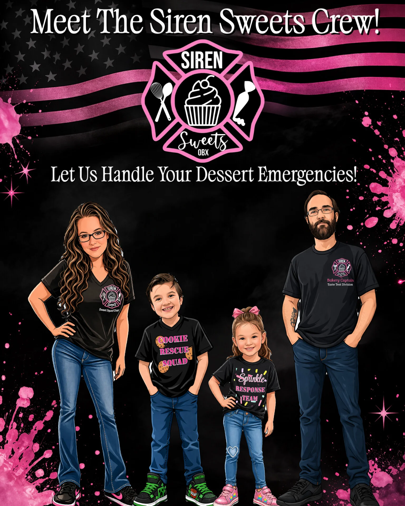 The Siren Sweets family crew